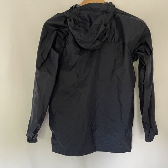 Lands' End navy blue women's size medium nylon windbreaker jacket with hood - Picture 9 of 10